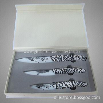 3pcs Ceramic Knife Set with Gift Box